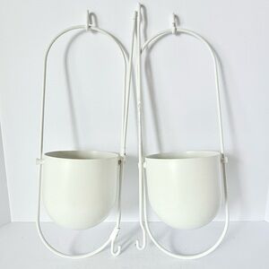 Set of 2 New IKEA CHILISTRÅN Hanging Vertical Garden Planters – White Steel